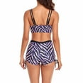 thumbnail image 6 of Lopeceal Women Two Piece Swimsuits with Boyshorts High Waisted Bikini Set Sporty Tummy Control Bathing Suit Athletic Swimwear, 6 of 7