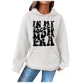 thumbnail image 1 of WEAIXIMIUNG Sweatshirts pour Femmes Tendance Zip Mode Féminine Imprimé à Capuche Manches Longues Patchwork Hoodie, 1 of 4