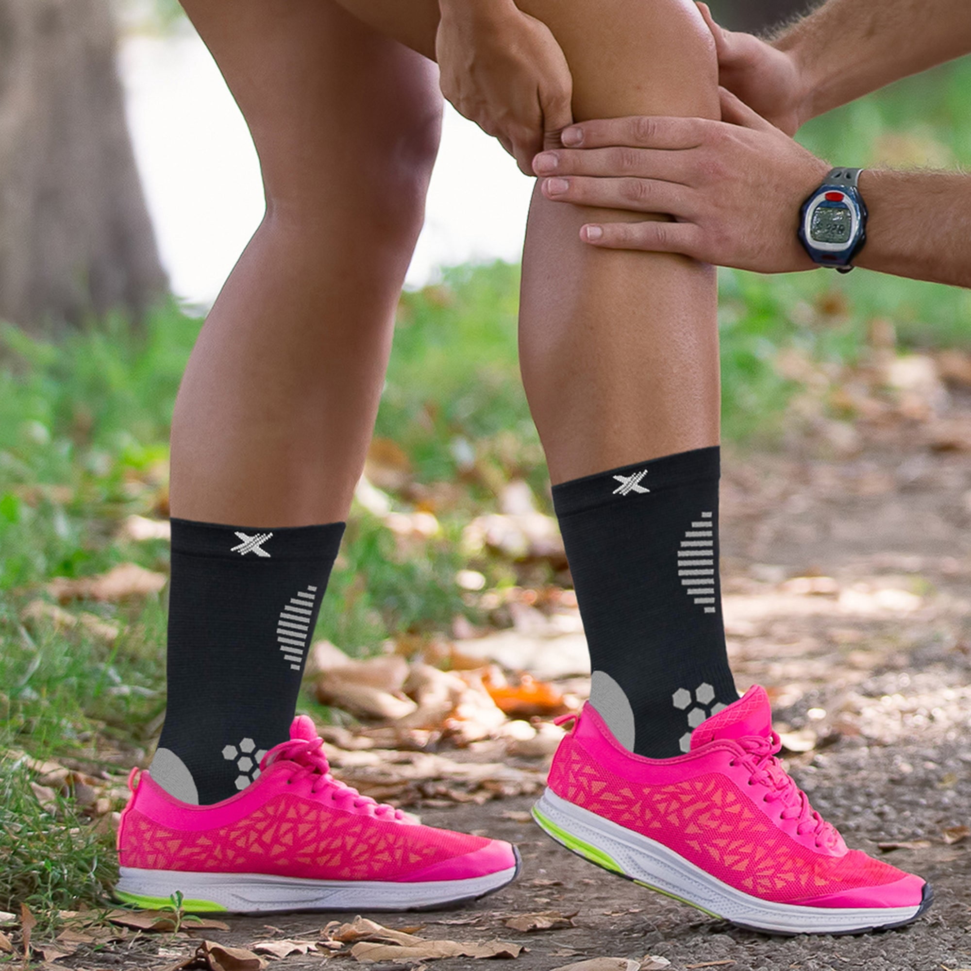 Targeted Pain Relief Ankle Compression Support Sleeves (1-Pair)