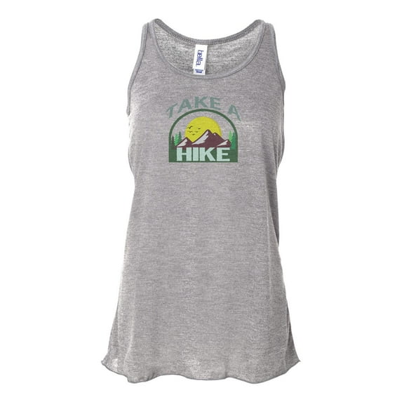 "Take A Hike Tank, Take A Hike, Racerback, Soft Bella Canvas, Sublimation, Racerback, Hiking Racerback, Women's Hiking Tee, Hiking Tank Top, Athletic Grey, SMALL"
