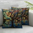 thumbnail image 3 of Nawypu  Throw Pillow Case Love Tree Color Rainbow Candys Wave Polka Dot Cute Adorable Square Cushion Cover Pillowcase Home Decorative Sofa Armchair Bedroom Livingroom, 3 of 5