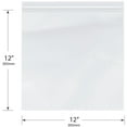 thumbnail image 2 of Plymor 12" x 12" (Pack of 100), 4 Mil Heavy Duty Zipper Reclosable Plastic Bags, 2 of 3