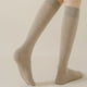 thumbnail image 4 of Calcetines de patinaje artístico calcetines de patinaje hasta la rodilla opacos de color claro calcetines de nailon para patinaje, 4 of 5