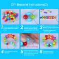 thumbnail image 2 of Kit de Fabrication de Bracelets de Perles avec Lettres Multicolores Poisson Étoile Fleur Perles Bonbon Séparateur Acrylique, 2 of 8