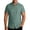 Green, variant on Sweatshirts,Men Solid-Color Casual Loose Fashion Button Beach Shirt Short Sleeve Turndown Collar Top Shirt Wine XXXL