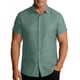 thumbnail image 1 of Blusa y camisa de manga corta con cuello vuelto para hombre, camisa informal holgada de color liso con botones a la moda para playa, blusa de manga corta con cuello vuelto para hombre, blusa de poliés, 1 of 8