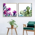 thumbnail image 3 of wall26 Framed Canvas Wall Art for Living Room, Bedroom Vibrant Plant Illustrations IV Canvas Prints for Home Decoration Ready to Hang - 16"x16"x2 Panels, 3 of 4