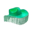 thumbnail image 5 of Segolike Cowboy Hat Western Cowgirl Hat Sparkly Glitter Photo Props Dazzling Color Holographic Rave Hat Tassel Decor for Bridal Beach Role, 5 of 8