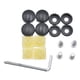 thumbnail image 2 of De 8 Tornillos De licencia De Matrícula Negros Antioxidantes Para Coche, 2 of 7