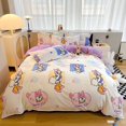 thumbnail image 1 of Juego de 4 fundas de edredón con dibujos animados de Disney y Stitch, ropa de cama para estudiantes, colcha de microfibra suave y ligera., 1 of 2