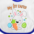 thumbnail image 4 of Inktastic My 1st Easter Bunny with Eggs and Carrot Boys or Girls Baby Bib, 4 of 4