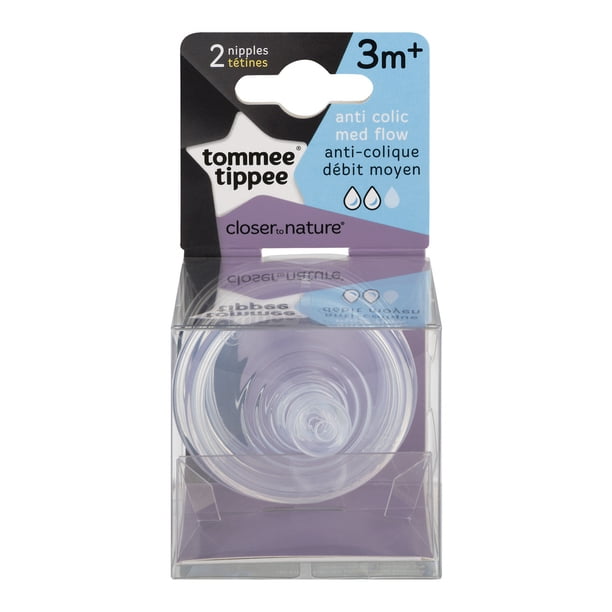 Tommee Tippee Closer To Nature Anti Colic Nipples 3m 2 CT Walmart