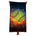 thumbnail image 4 of PHIGZNT Microfiber American Flag Baseball Beach Towel 4th of July - 30"x60" Large Beach Towel Cool Quick Fast Dry Absorbent Lightweight Sand Free Bath Towels, 4 of 5