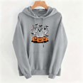thumbnail image 5 of Jsaierl Womens Halloween Sweatshirts Plus Size Graphic Pullover Hoodies Fall Holiday Long Sleeve Shirt Tops Halloween Clothes, Sizes S-2XL, 5 of 6