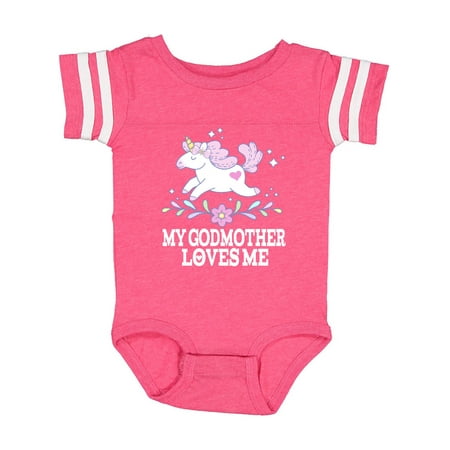 

Inktastic My Godmother Loves Me Unicorn Gift Baby Girl Bodysuit