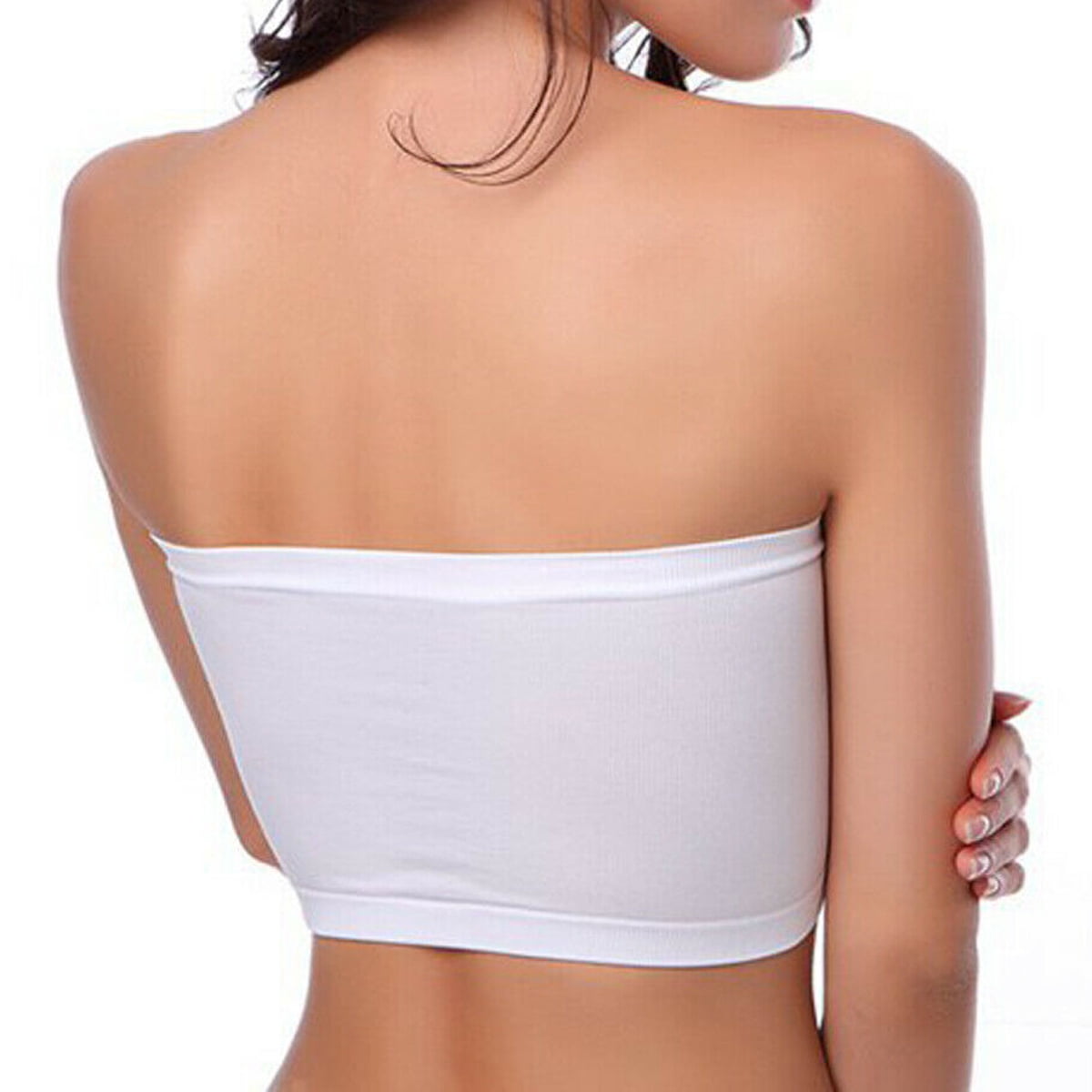 OUSITAID Women's Strapless Bra Bandeau Tube Top Invisible Bra for Small  Chests Seamless Wireless Solid Bra Fitness Bras Underwear 