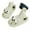 White, variant on Wovix Cute Funny 3d Big Eye Fun Cartoon Slippers Women's Slipper Quick Drying Soft Lightweight Shower Cloud Slides Black 36-37