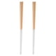 thumbnail image 1 of 2 pares de palillos de cocina antideslizantes de acero inoxidable para fideos, 1 of 6
