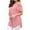 Pink, variant on Scyoekwg Trendy Women’s T Shirts Casual Dressy Loose Lightweight Blouses Summer Short Sleeve Tops Solid Color Round Neck Cold Shoulder Tops Shirts Blouses Black XXXL(14)