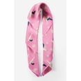 thumbnail image 2 of Bimba Pink Ranunculus & Stork Bird Printed Pure Silk Scarf For Hair Neck Head Bandanas For Women 40 x 40 Inches, 2 of 6