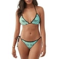 thumbnail image 1 of Balery Not All Those Who Wander Are Lost1 Pijama Estampado Bikini de Dos Piezas para Mujer - Conjunto de Bikini Ajustable Sexy y Cómodo para Playa, 1 of 6