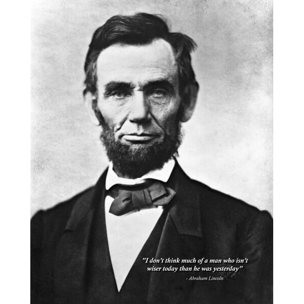 Famous Quotes From The Civil War Civil War President Abraham Lincoln With Famous Quote - 11 Inch By 17 Inch  Laminated Poster With Bright Colors And Vivid Imagery-Fits Perfectly In  Many Attractive Frames - Walmart.com - Walmart.com