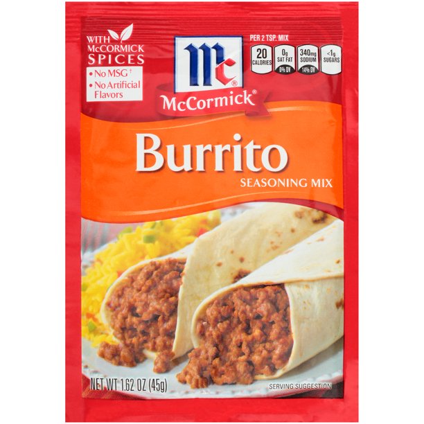 McCormick Burrito Seasoning Mix, 1.62 oz