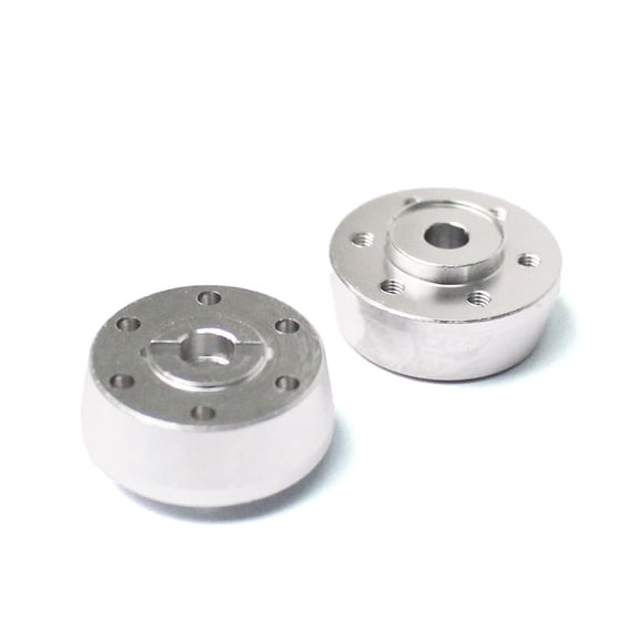 Racers Edge 1/10 Yeti Aluminum Front Wheel Hubs (pr) - Silver RCE1869S