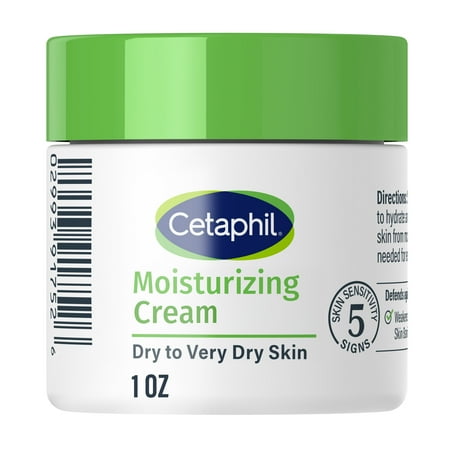 Cetaphil Moisturizing Cream Travel Size, For Dry to Very Dry Sensitive Skin, 1 oz