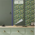 thumbnail image 5 of Ambesonne, Tropical Peel & Stick Wallpaper for Home, Jungle Boho Wild Pineapple, 13"x36", Reseda Green and Hunter Green, 5 of 5