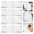 thumbnail image 2 of 24 Sheets Stationary Letter Paper Set A5 Cute Colored Gold Foil Stamping Fancy Lined Stationery Writing Papers For Writing Letters Scrapbook Poem Crafts Wedding Invitation Printing Supplies, 2 of 6