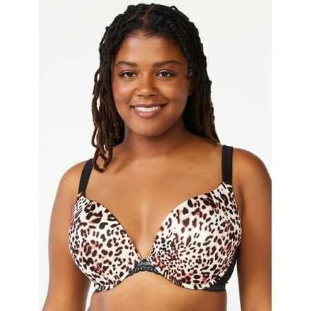 

Joyspun Women s and Women s Plus Size Underwire Plunge Bra Sizes 38DD to 46DDD