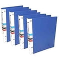 thumbnail image 1 of FineArt Ring Binder File for Documents, Projects & Certificates, 2D A4 Size Tough & Durable A4 Size Ring Binder Box Board File, Blue, Pack of 6, 1 of 4