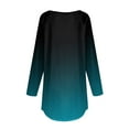 thumbnail image 4 of Weekend ! ChaoHeng Womens Tops Long Sleeve Plus Size ,Womens Round Neck Printing Fall Blouses Fashion Smocked Long Sleeve Shirts Tops(Green,L), 4 of 5