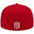 thumbnail image 4 of Men's New Era Scarlet Los Angeles Rams 1990 Hawaii Pro Bowl Main Patch 59FIFTY Fitted Hat, 4 of 5