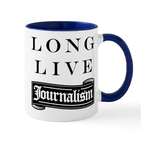 

CafePress - Long Live Journalism Mugs - 11 oz Ceramic Mug - Novelty Coffee Tea Cup