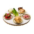 thumbnail image 4 of Classic Touch JMST51 Round Marble Seder Tray with 6 Bowls, 4 of 4