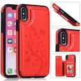 thumbnail image 1 of Compatible for iPhone 11Pro Max Wallet Case with Card Holder, Embossed Butterfly Premium PU Leather Double Magnetic Buttons Flip Shockproof Protective Case Cover for iPhone, 1 of 6