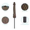 thumbnail image 2 of CHYVARY 7.5 FT Outdoor Patio Shade Table Market Umbrella with Tilt Button for Deck, Garden and Pool, Taupe, 2 of 8