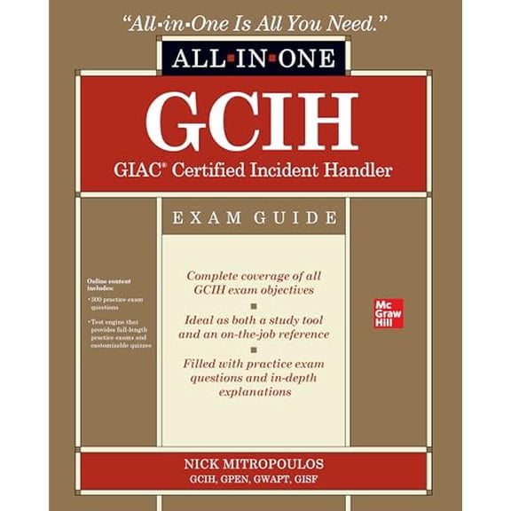 Pre-Owned Gcih Giac Certified Incident Handler All-In-One Exam Guide (Paperback) 1260461629 9781260461626