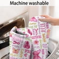 thumbnail image 5 of Pink Butterfly Word Pattern Bathroom Rugs Mat,Non Slip Microfiber Bathroom Rug,Rubber Backing,Soft Bathroom Mats for Bathroom Floor,Tub and Shower,47x17in(120x43cm), 5 of 5
