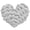 Grey, variant on lanema Delicate Braided Heart Pattern Hand Woven Pillow Soft Polyester for Bed Sofa