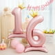 thumbnail image 4 of Globo digital rosa de aluminio de 42 pulgadas con número para decoración de fiestas de cumpleaños, regalo de cumpleaños para niñas, decoración de corona, 4 of 5