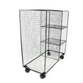 thumbnail image 2 of yotijay Rolling Mat Storage Rack Home Gym Storage Rack with Wheels Supplies 3 Layer Black, 2 of 8