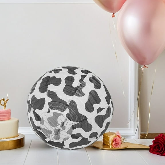 SEWCHICS Set of 3 Reusable Paper Lanterns for Western Farm Party Decor, Indoor and Outdoor Use