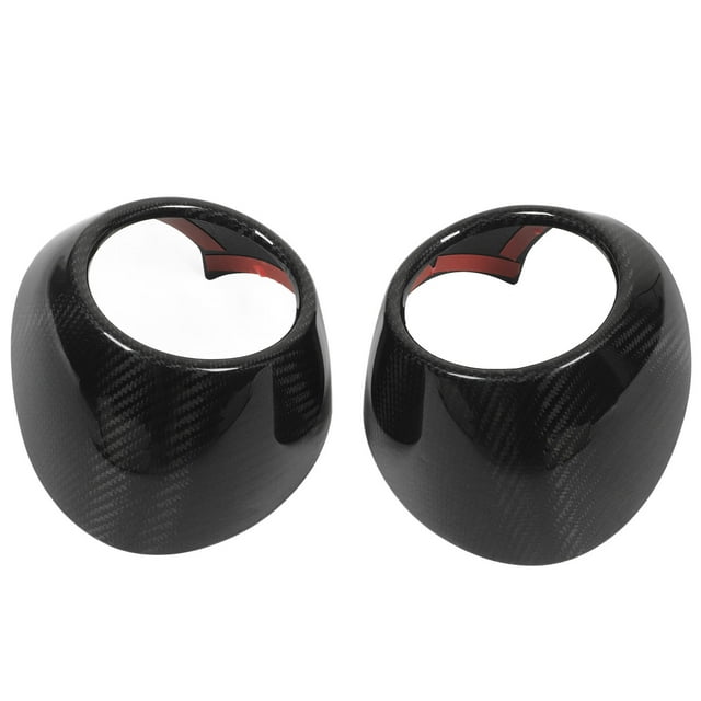 2 piezas de moldura de ventilación de aire de CA, cubierta de salida de fibra de carbono seca, pegatina decorativa de tablero frontal, reemplazo para Subaru BRZ 2022 y posteriores, brillante
