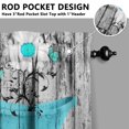 thumbnail image 5 of Farmhouse Bloom Curtains 24" Short - 3 Panel Vintage Floral Set with Bohemian Wildflowers, Rod Pocket Window Treatment for Spring Summer, 5 of 6