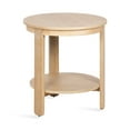 thumbnail image 5 of Kate and Laurel Foxford Tiered Round Side Table, 22 x 22 x 25, Light Natural, Transitional Two-Tier Circle Nightstand Table with Storage for Use as Living Room End Table, 5 of 10