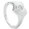thumbnail image 2 of Silvago Jewel 0.8 Ct Round Cut Diamond Rings - 14K White Gold Plated Rings for Her - Engagement Wedding Diamond Jewellery for Women's - Floral Diamond Ring for Women's, 2 of 3
