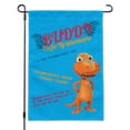 thumbnail image 1 of Dinosaur Train Buddy T is for Tyrannosaurus T-Rex Garden Yard Flag, 1 of 4